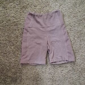 Wallflower Pink Bike Shorts Relaxed Fit Elastic Waistband